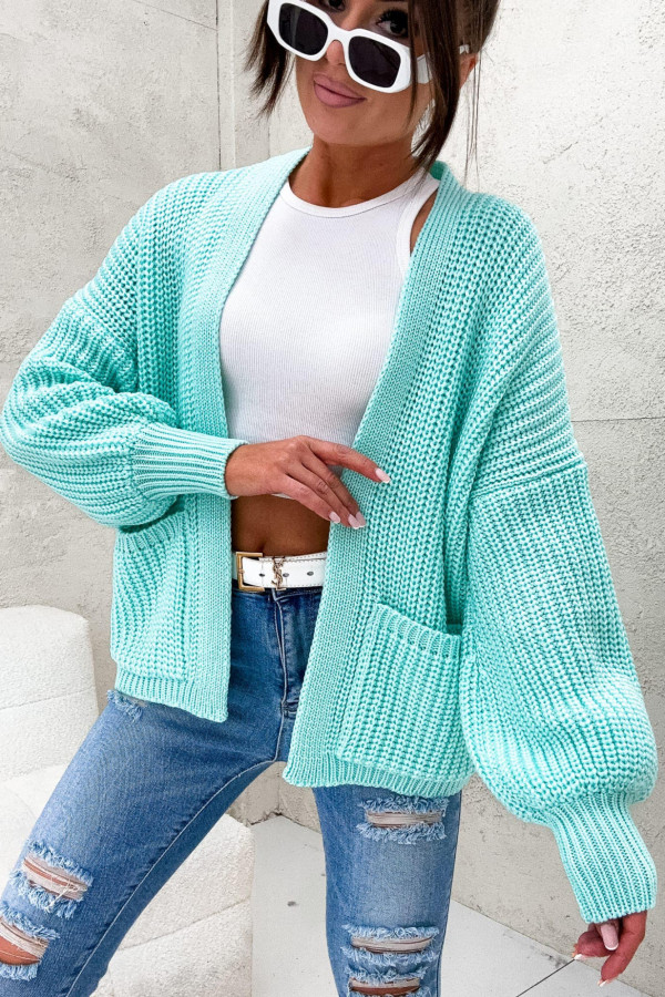 SWETER NARZUTKA BOCCA | MINT 1