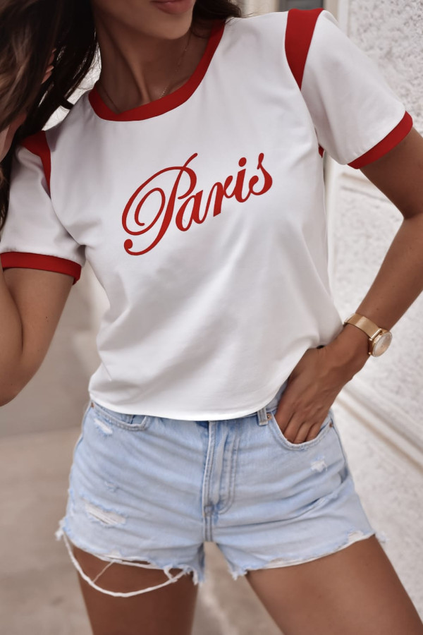 T-SHIRT PARIS| RED