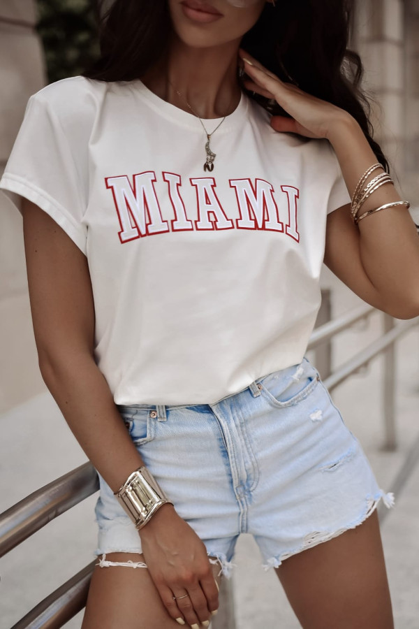 T-SHIRT MIAMI|ECRU