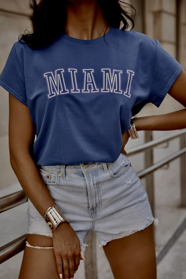 T-SHIRT MIAMI|BLUE