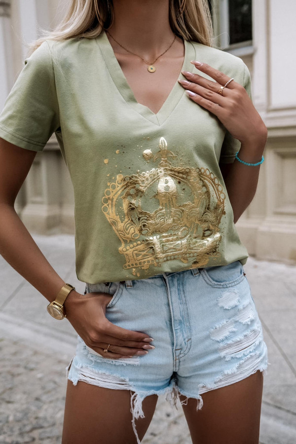 T-SHIRT GOLD QUEEN| OLIWKA