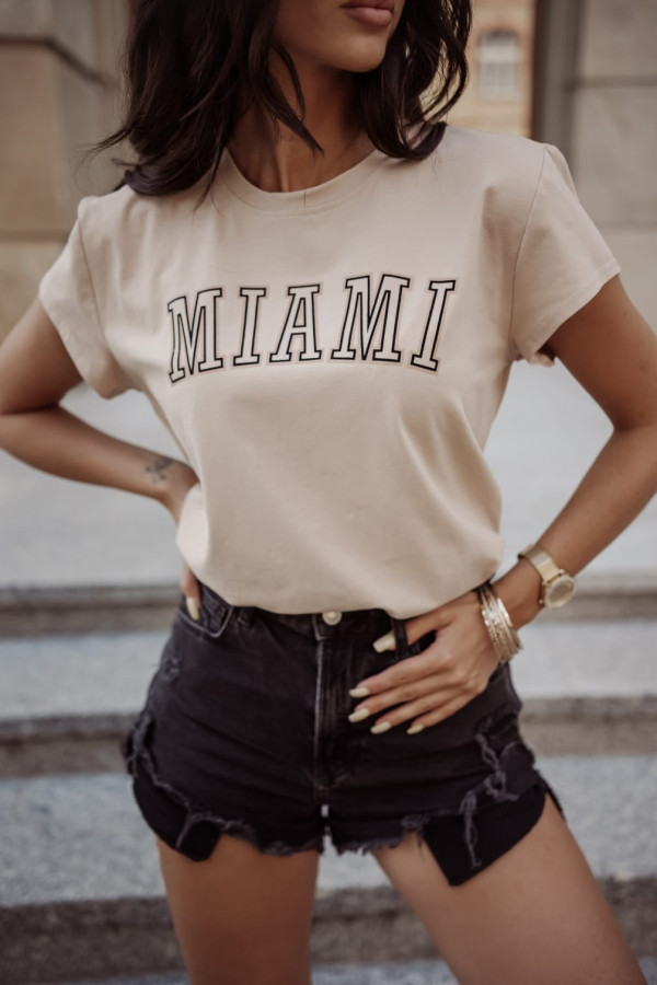 T-SHIRT MIAMI|BEIGE