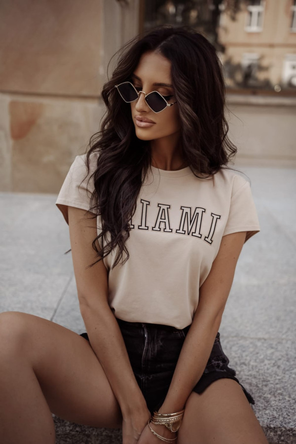 T-SHIRT MIAMI|BEIGE 1