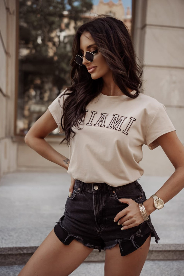 T-SHIRT MIAMI|BEIGE 2