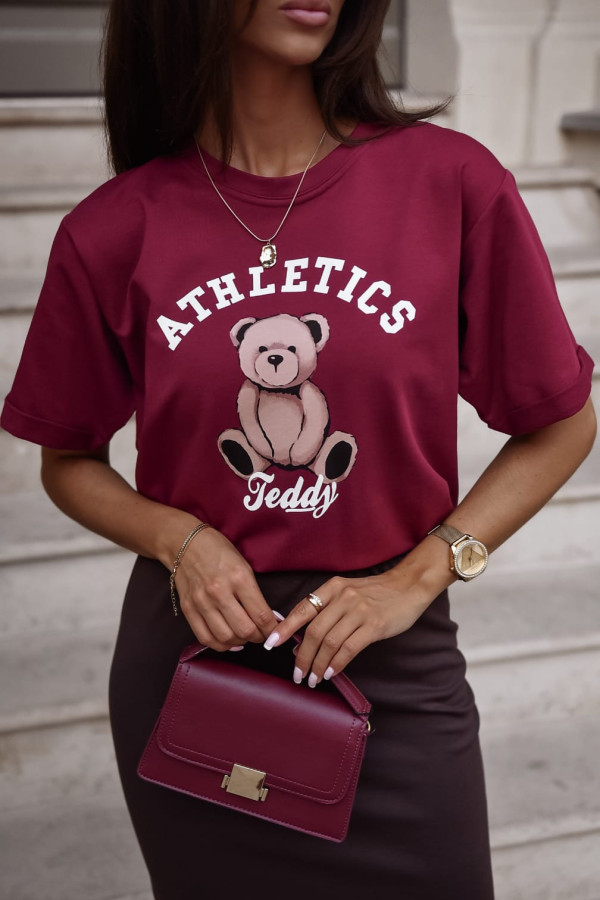 T-SHIRT ATHLELTICS TEDDY | BORDO