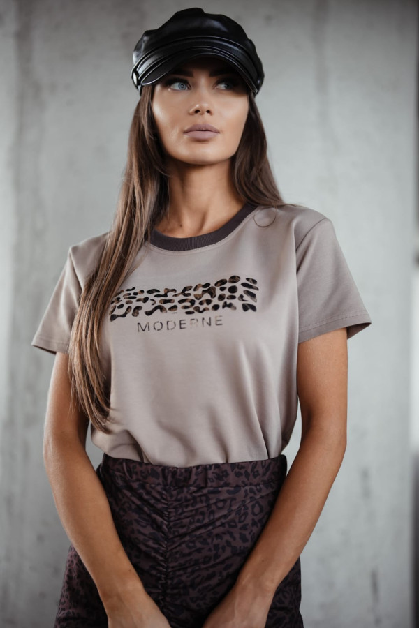 T-SHIRT MODERNE| TAUPE