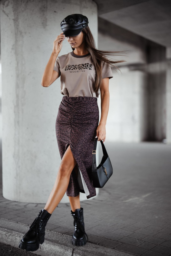 T-SHIRT MODERNE| TAUPE 2