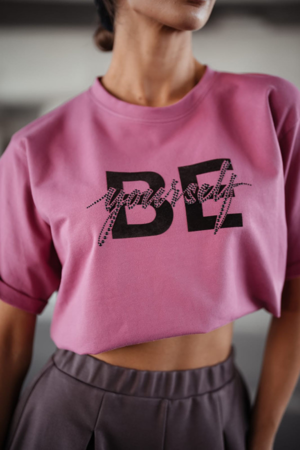 T-SHIRT BE YOURSELF | PINK