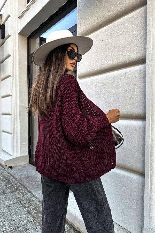 SWETER NARZUTKA BOCCA | BORDO 2