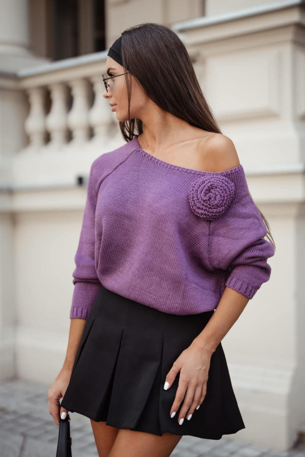 SWETER ROSE BOCCA| ŚLIWKA 1