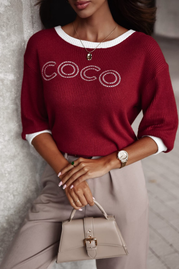 SWETER COCO| BORDO