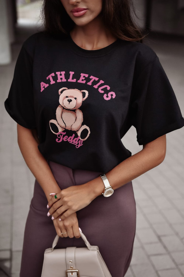 T-SHIRT ATHLELTICS TEDDY | BLACK