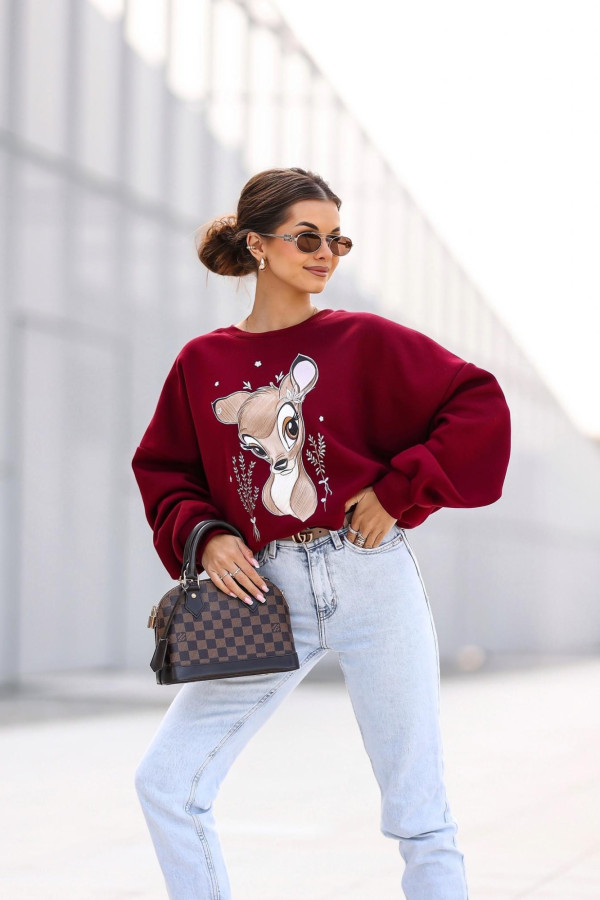 BLUZA BAMBI| BORDO 1