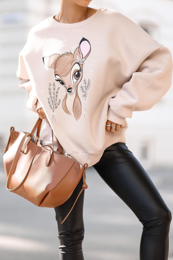 BLUZA BAMBI| CREAM