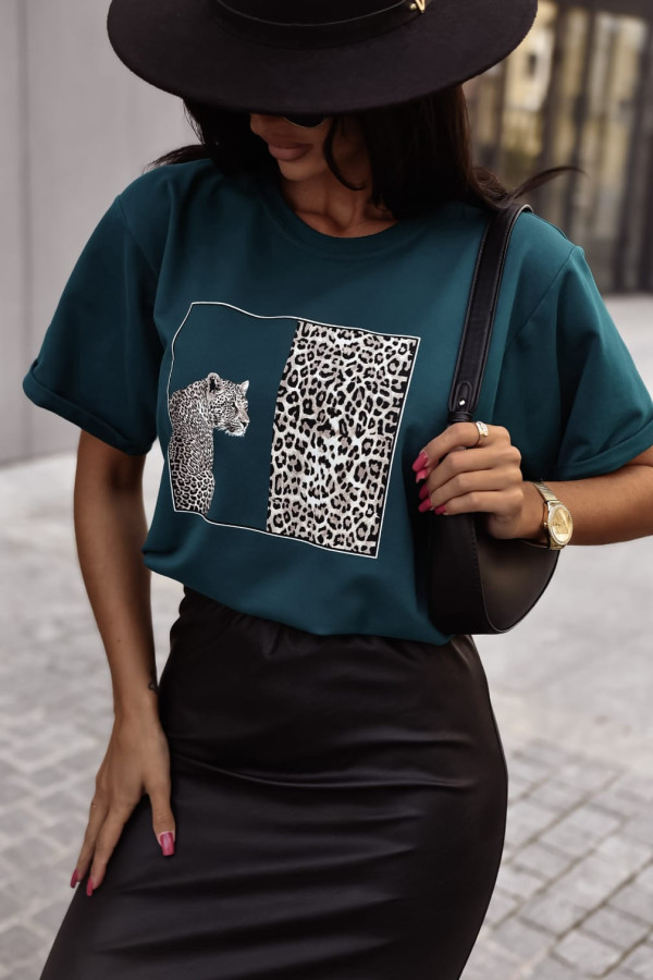 T-SHIRT LEOPARDO| MORSKI