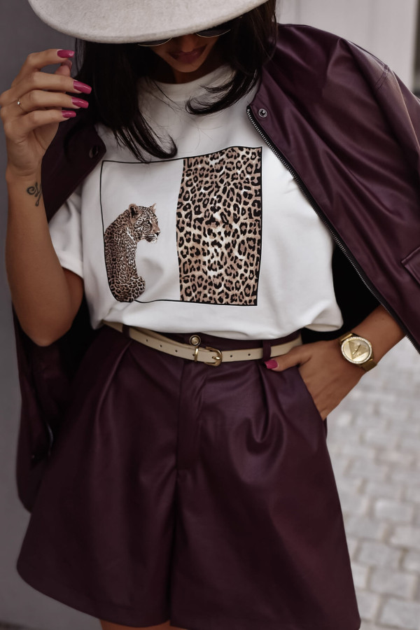 T-SHIRT LEOPARDO| WHITE 1