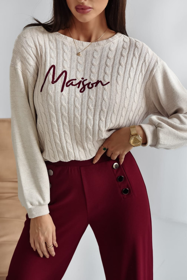 SWETER MAISON| BEIGE 2