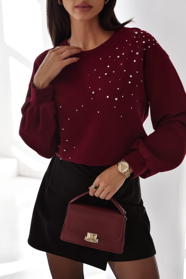 BLUZA DELICATE BLING| BORDO 1