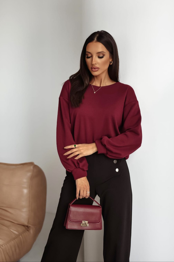 BLUZA LILOU KOKARDA| BORDO 2