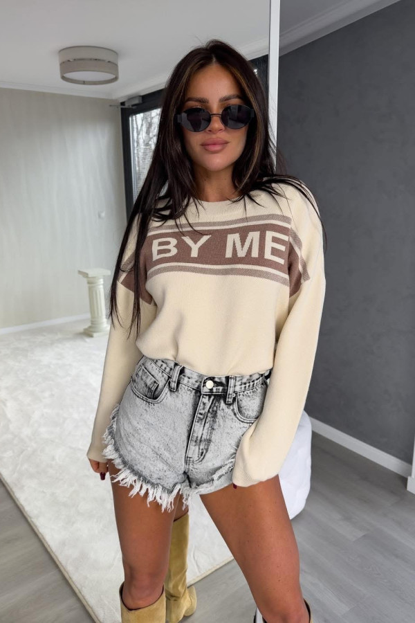 SWETER BY ME Z KASZMIREM| BEIGE 2