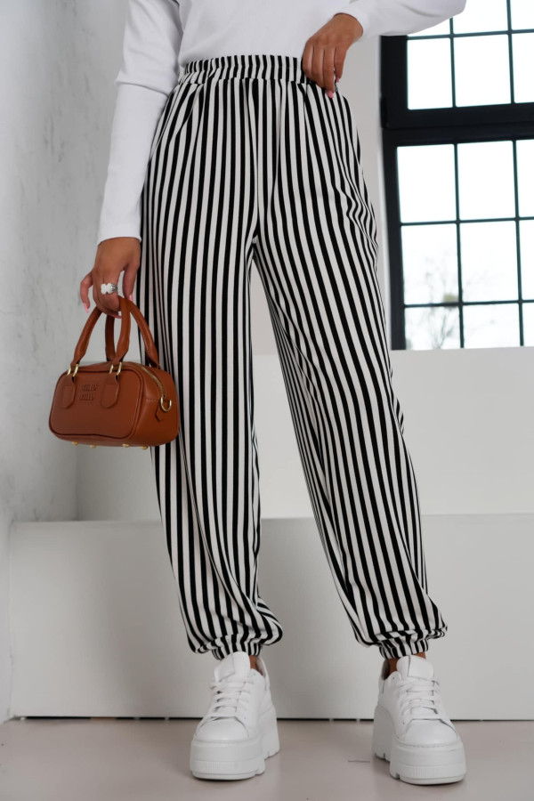 SPODNIE PLAZZO STRIPES COMFORT CHIC