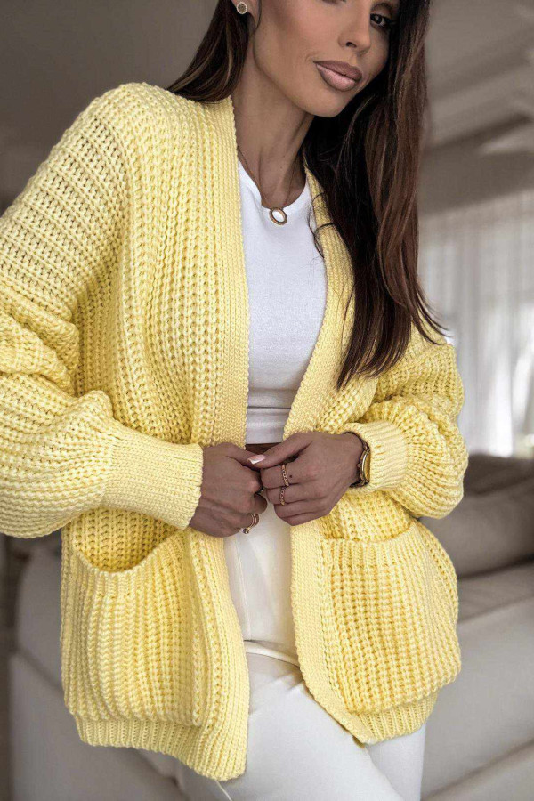 SWETER NARZUTKA BOCCA | LEMON 1