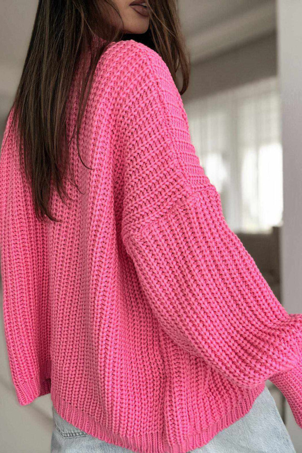 SWETER NARZUTKA BOCCA | CANDY PINK 1