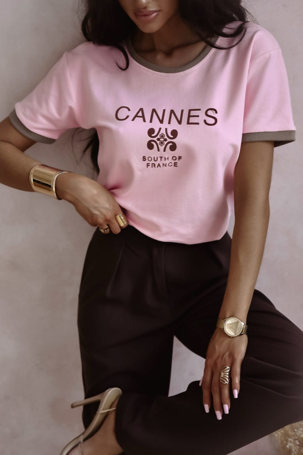 T-SHIRT CANNES| CANDY PINK