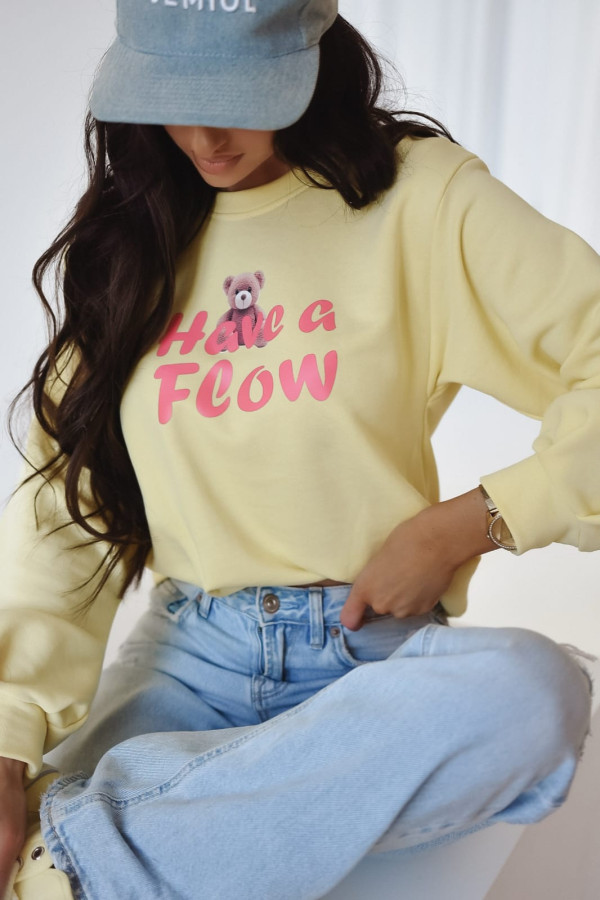 BLUZA HAVE A FLOW| YELLOW