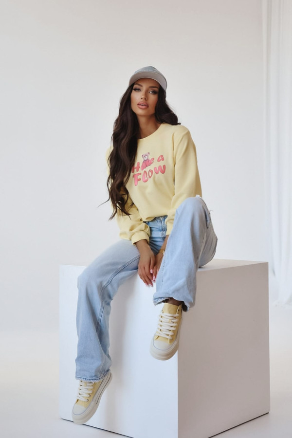 BLUZA HAVE A FLOW| YELLOW 1