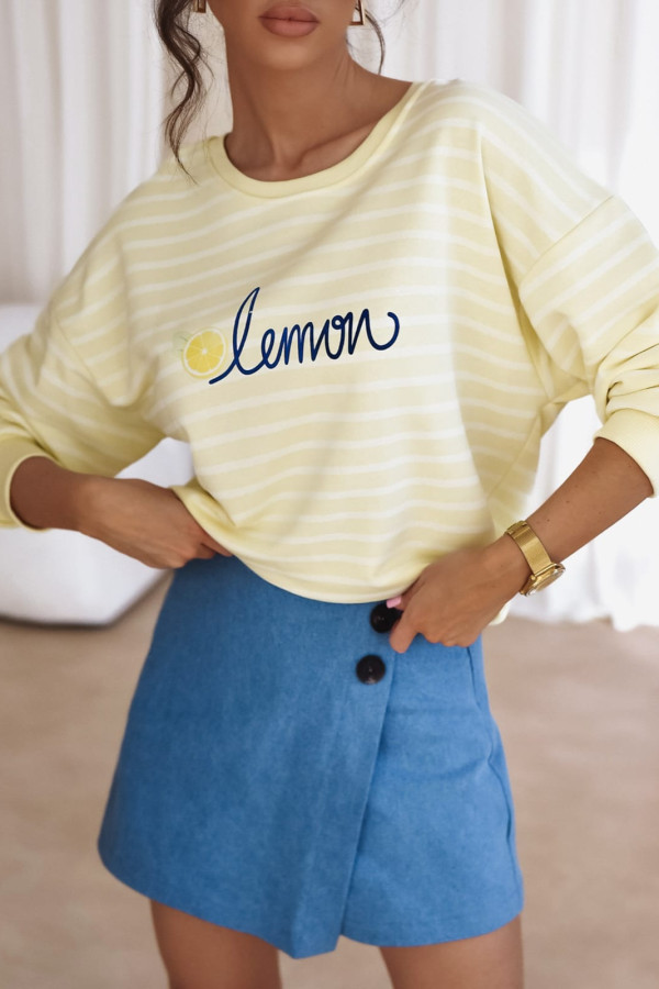 BLUZA LEMON W PASECZKI