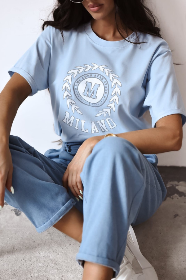 T-SHIRT MILANO| BABY BLUE