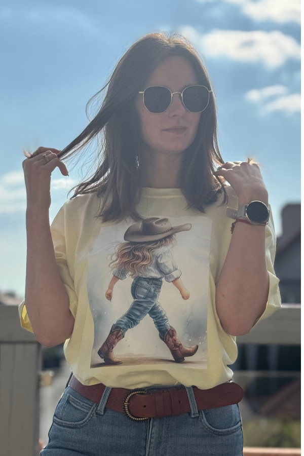 T-SHIRT KOWBOJKA| YELLOW 4