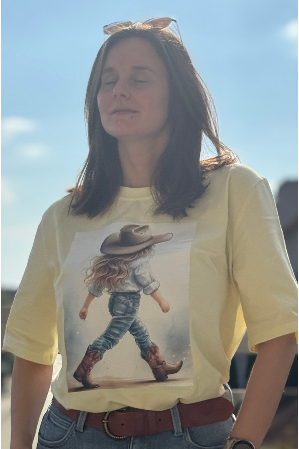 T-SHIRT KOWBOJKA| YELLOW 5