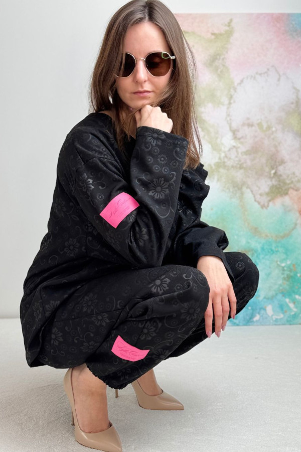 KOMPLET MADAME FLOWERS| BLACK