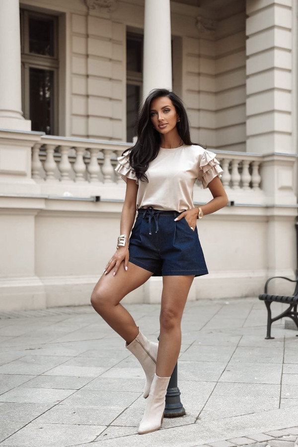 BAWEŁNIANA BLUZKA ELODIE| BEIGE 2