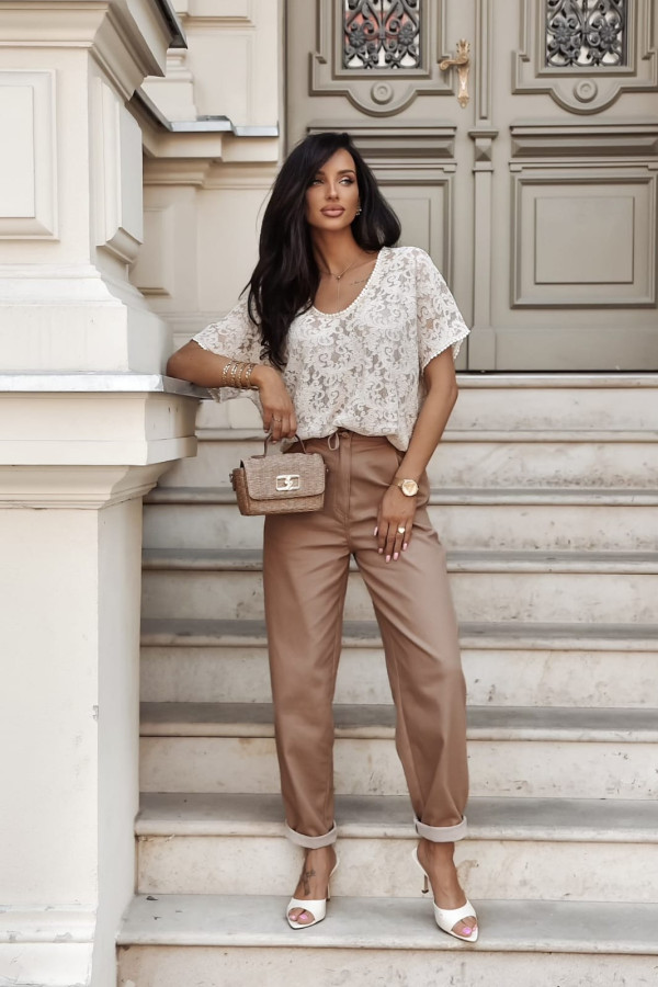 KORONKOWA BLUZKA MONACO| BEIGE 1