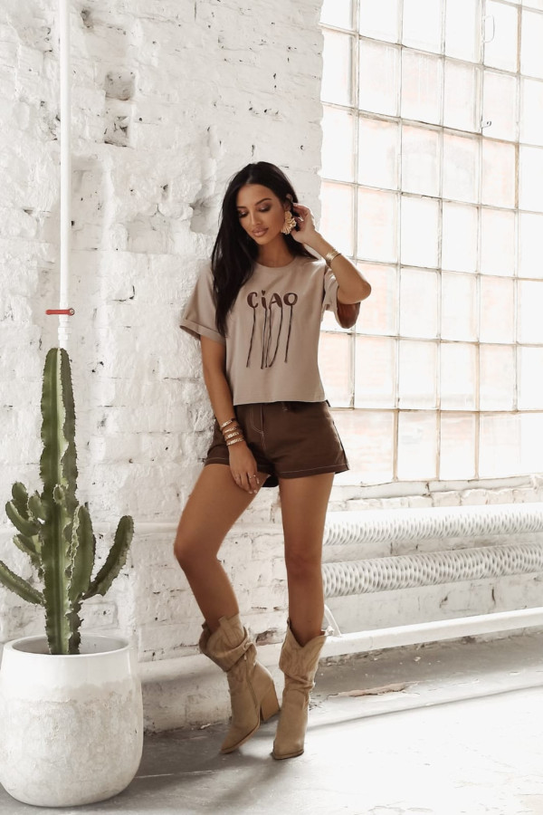 T-SHIRT CIAO| MOCCA 2