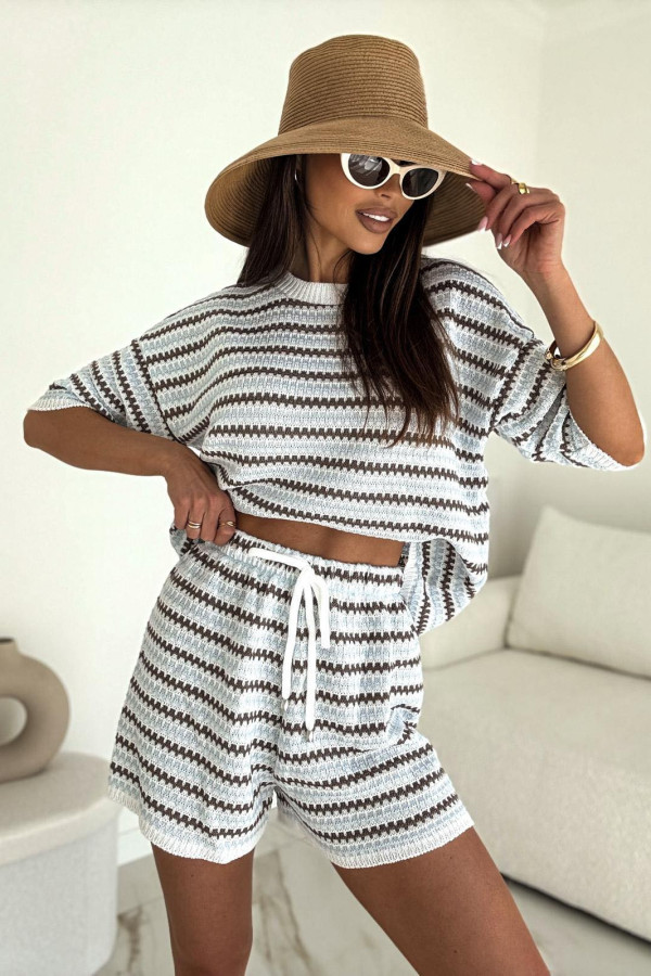 SWETERKOWY KOMPLET MYKONOS| BLUE 1