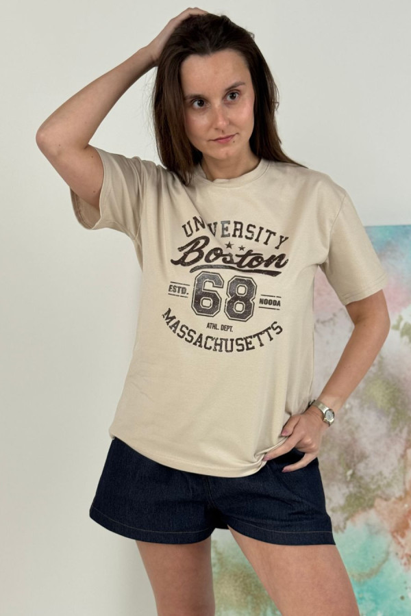 T-SHIRT BOSTON| MOCCA 1