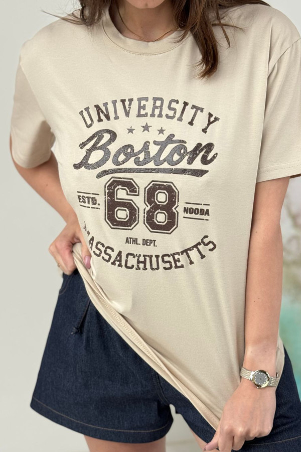 T-SHIRT BOSTON| MOCCA