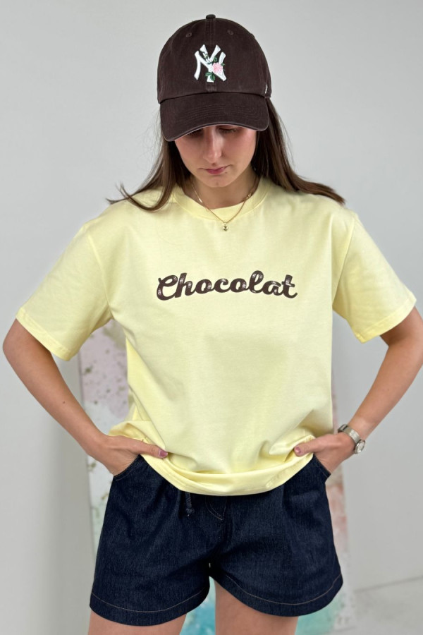 T-SHIRT ECRU CHOCOLAT| CYTRYNA 4