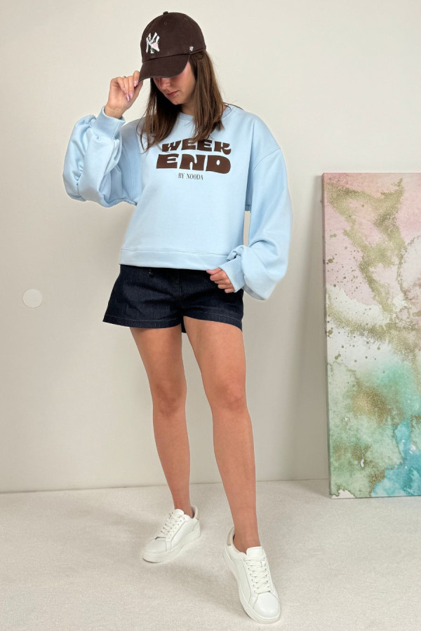 BLUZA WEEK END| BŁĘKIT 1