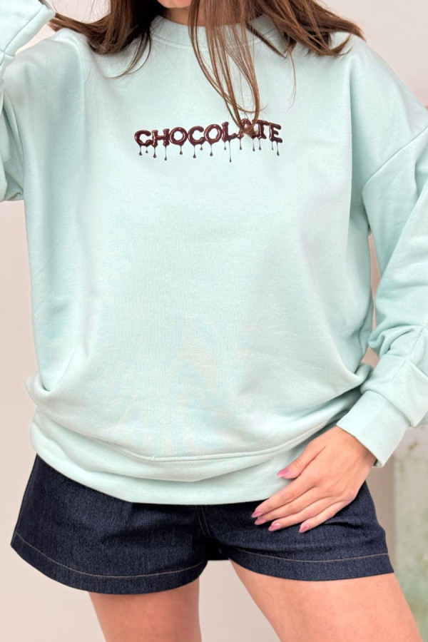 OVERSIZOVA BLUZA CHOCOLATE BOCCA| MINT 3