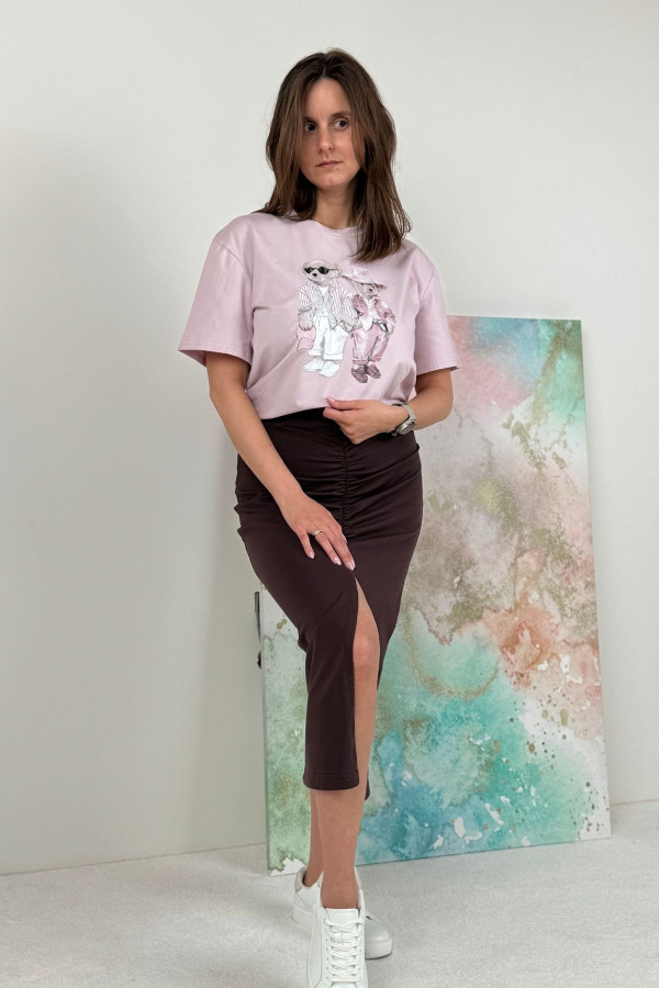 T-SHIRT TEDDY MOOD RÓŻ| WRZOS 4