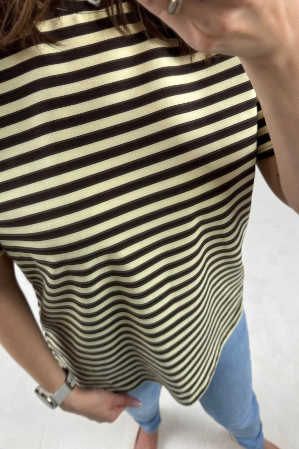 T-SHIRT NOODA W CZEKOLADOWE PASECZKI| BANAN 4