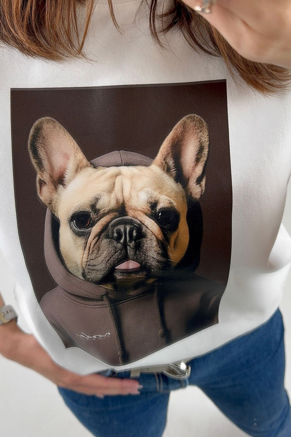 T-SHIRT BULDOG| ECRU 1