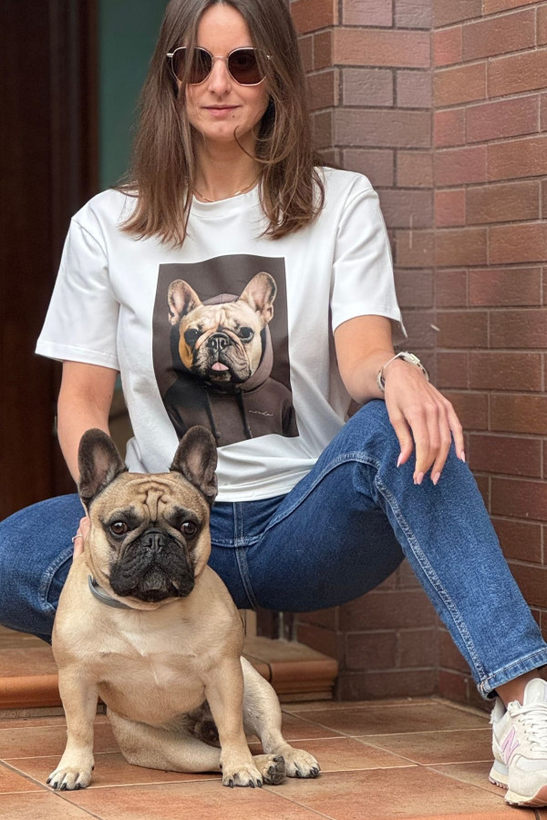T-SHIRT BULDOG| ECRU 2