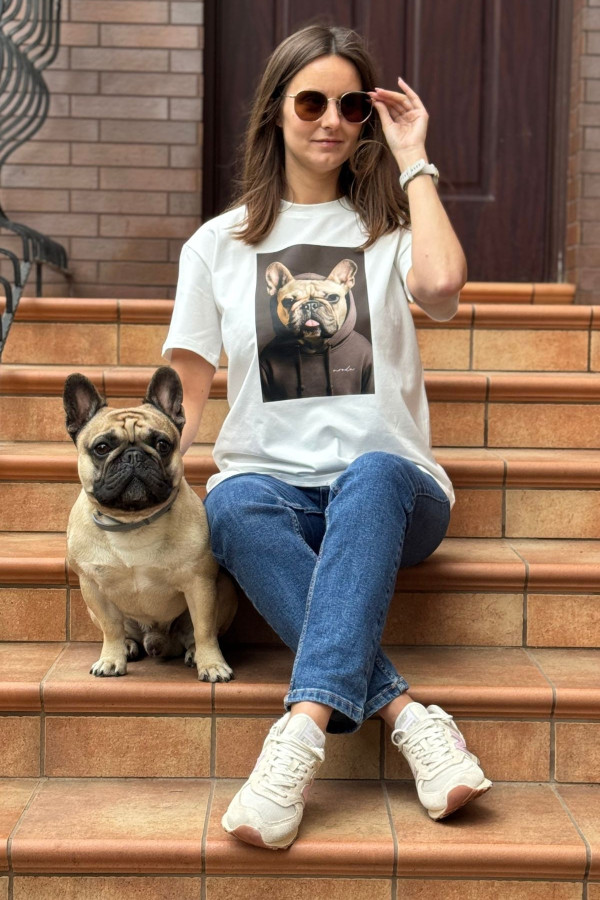 T-SHIRT BULDOG| ECRU 3