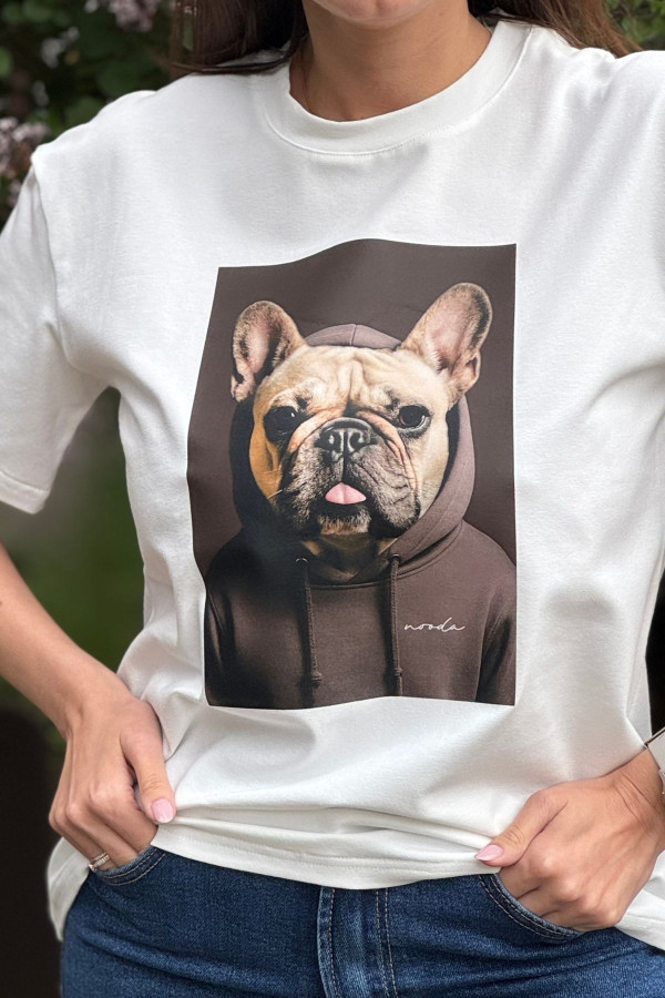 T-SHIRT BULDOG| ECRU 8